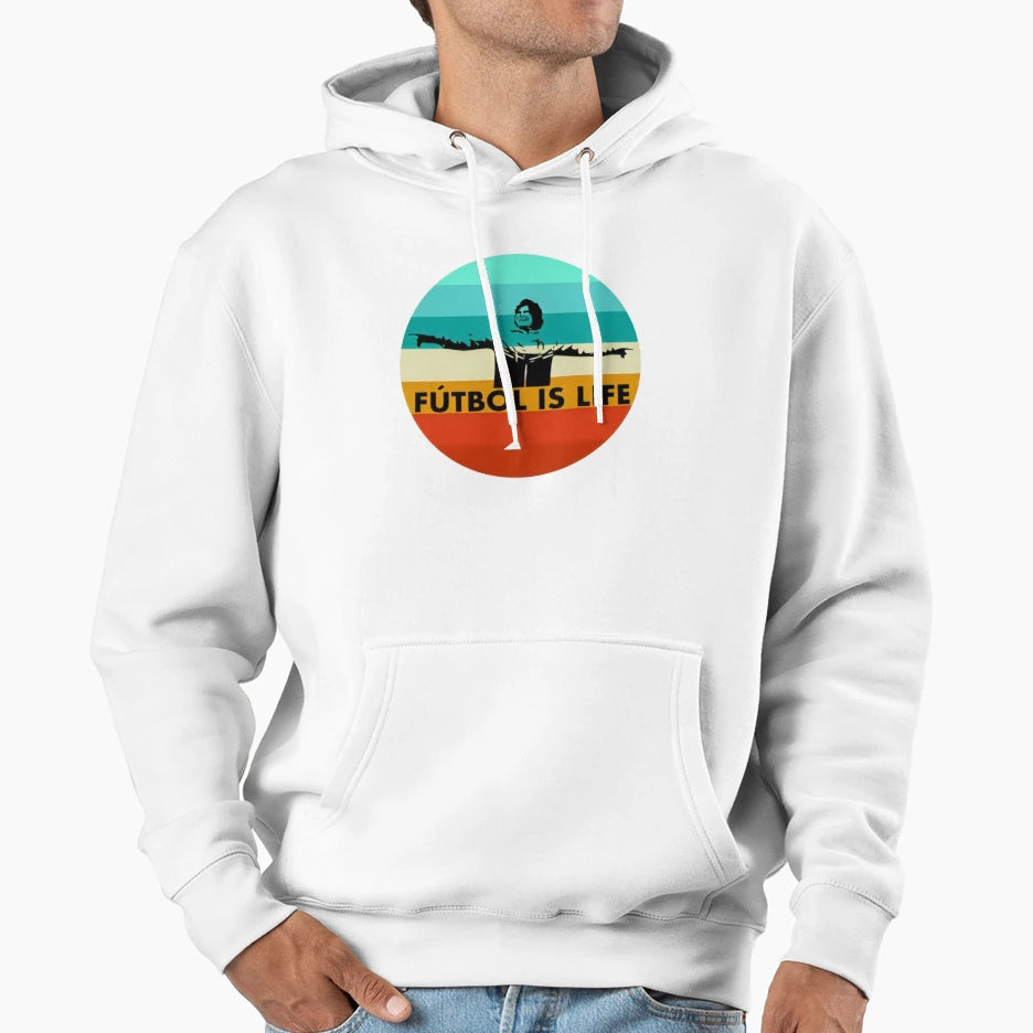 Futbol Is Life Hoodie - Aesthetic Graphic for Adults - T-Shirt, Sweatshirt, Hoodie