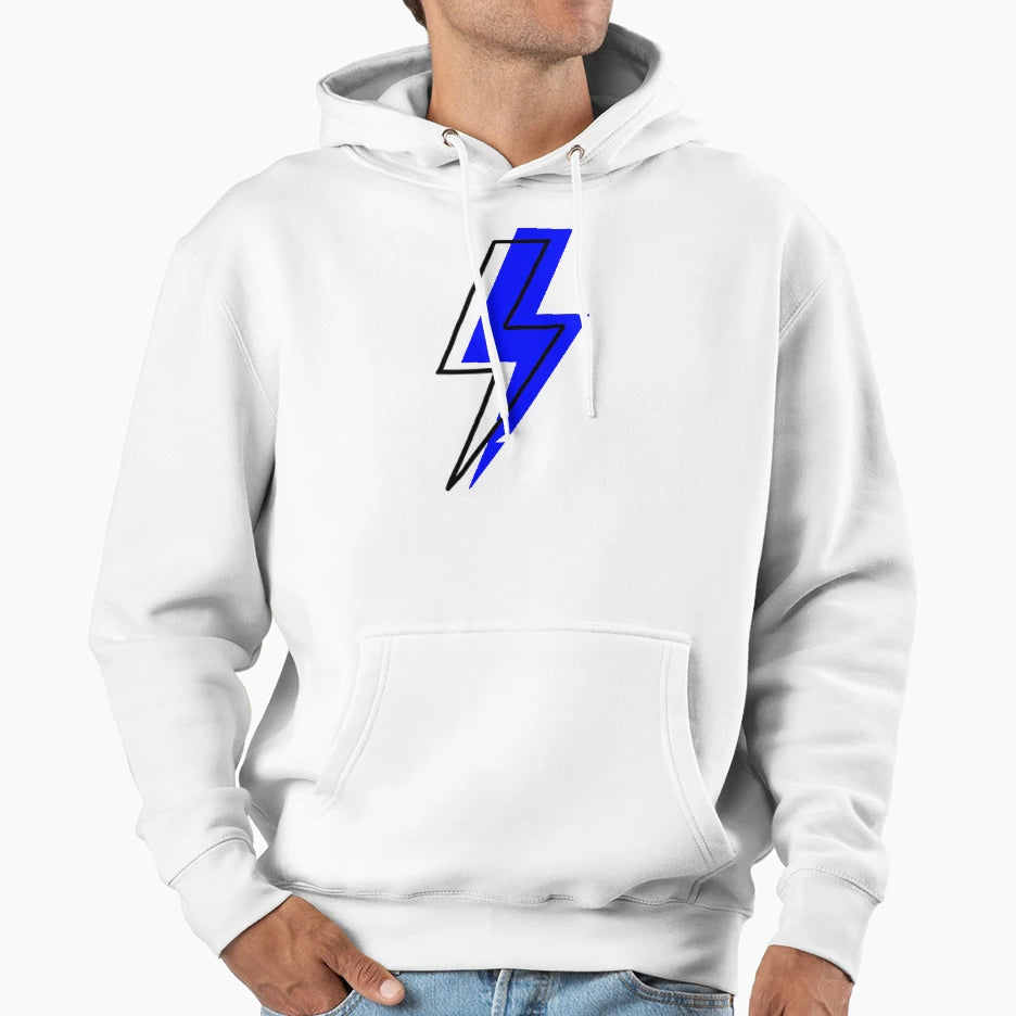 Bolt Out Blue Hoodie - Graphic Print Men Women - T-Shirt, Sweatshirt, Hoodie