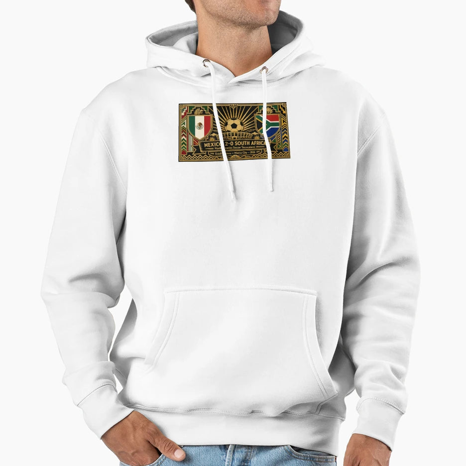 Deco Art Mexico Vs South Africa Soccer Hoodie - Custom Art Print Unisex - T-Shirt, Sweatshirt, Hoodie