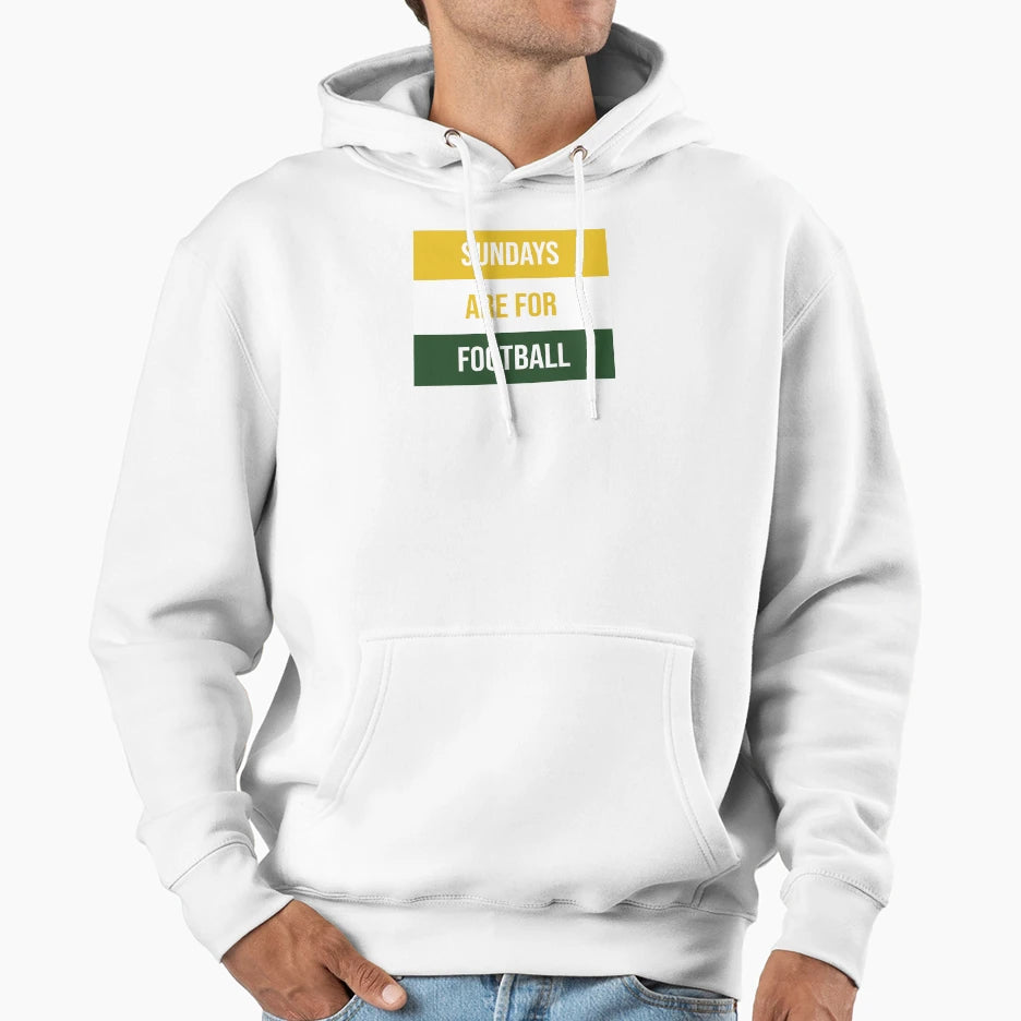 Sundays Are Football Hoodie - Novelty Apparel for Adults - T-Shirt, Sweatshirt, Hoodie