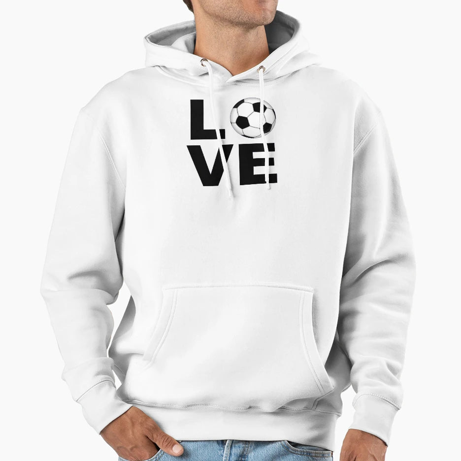 Soccer Football Love Gifts Football Hoodie - Custom Art Print for Adults - T-Shirt, Sweatshirt, Hoodie