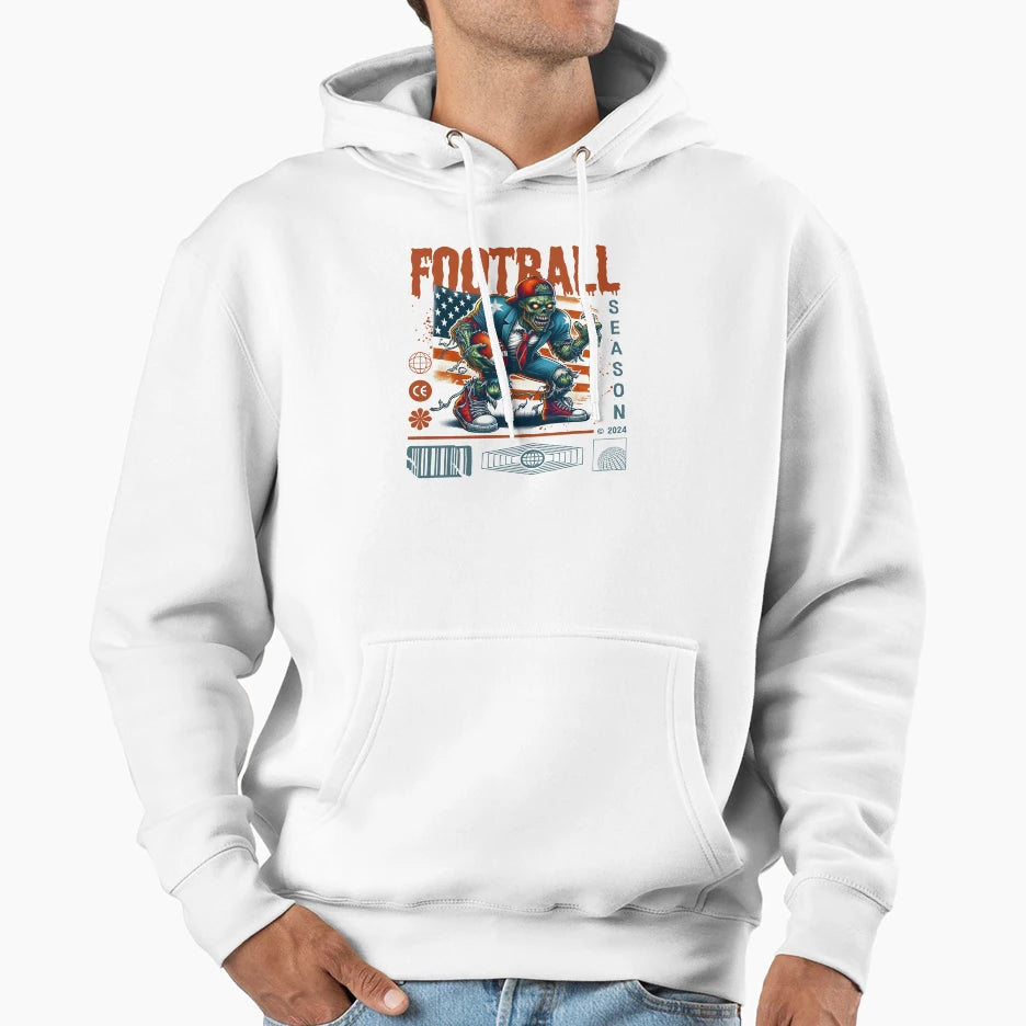 Football Season Hoodie - Novelty Apparel for Adults - T-Shirt, Sweatshirt, Hoodie