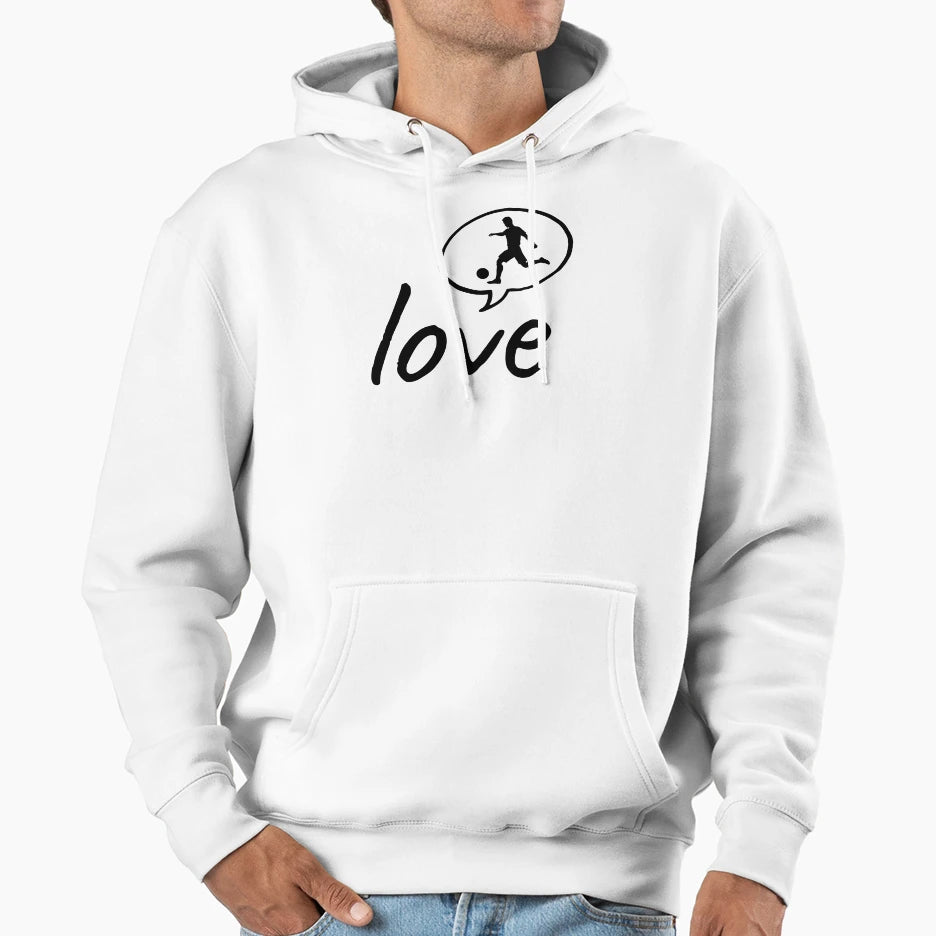 Love Football Hoodie - Graphic Print for Adults - T-Shirt, Sweatshirt, Hoodie
