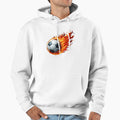Fire Power Soccer Ball Hoodie - Graphic Print Men Women - T-Shirt, Sweatshirt, Hoodie