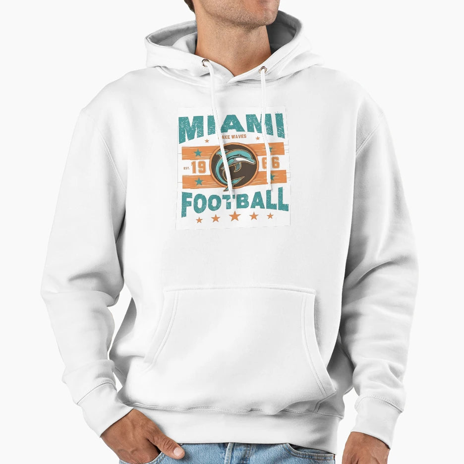 Miami Dolphins Hoodie - Aesthetic Graphic Unisex - T-Shirt, Sweatshirt, Hoodie