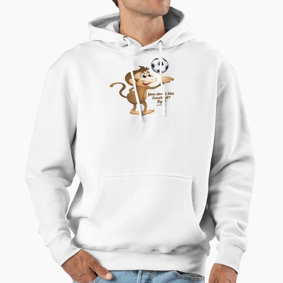 Funny Monkey Like Football Hoodie - Custom Art Print Unisex - T-Shirt, Sweatshirt, Hoodie