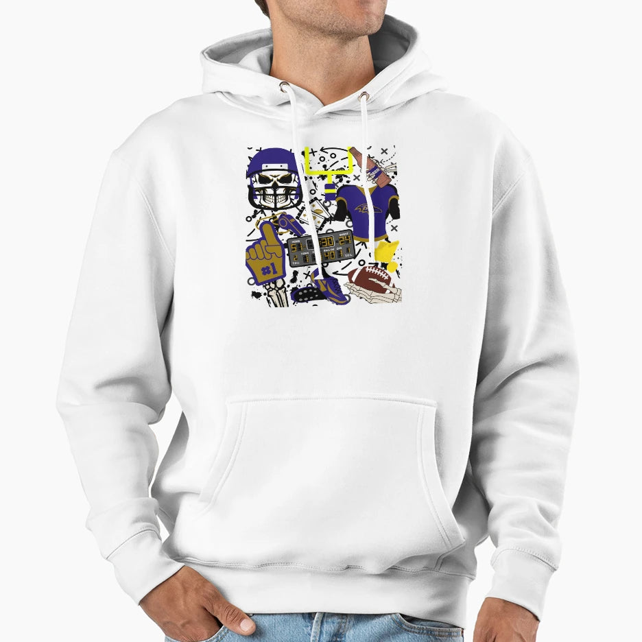 Ravens Hoodie - Casual Everyday Wear Men Women - T-Shirt, Sweatshirt, Hoodie