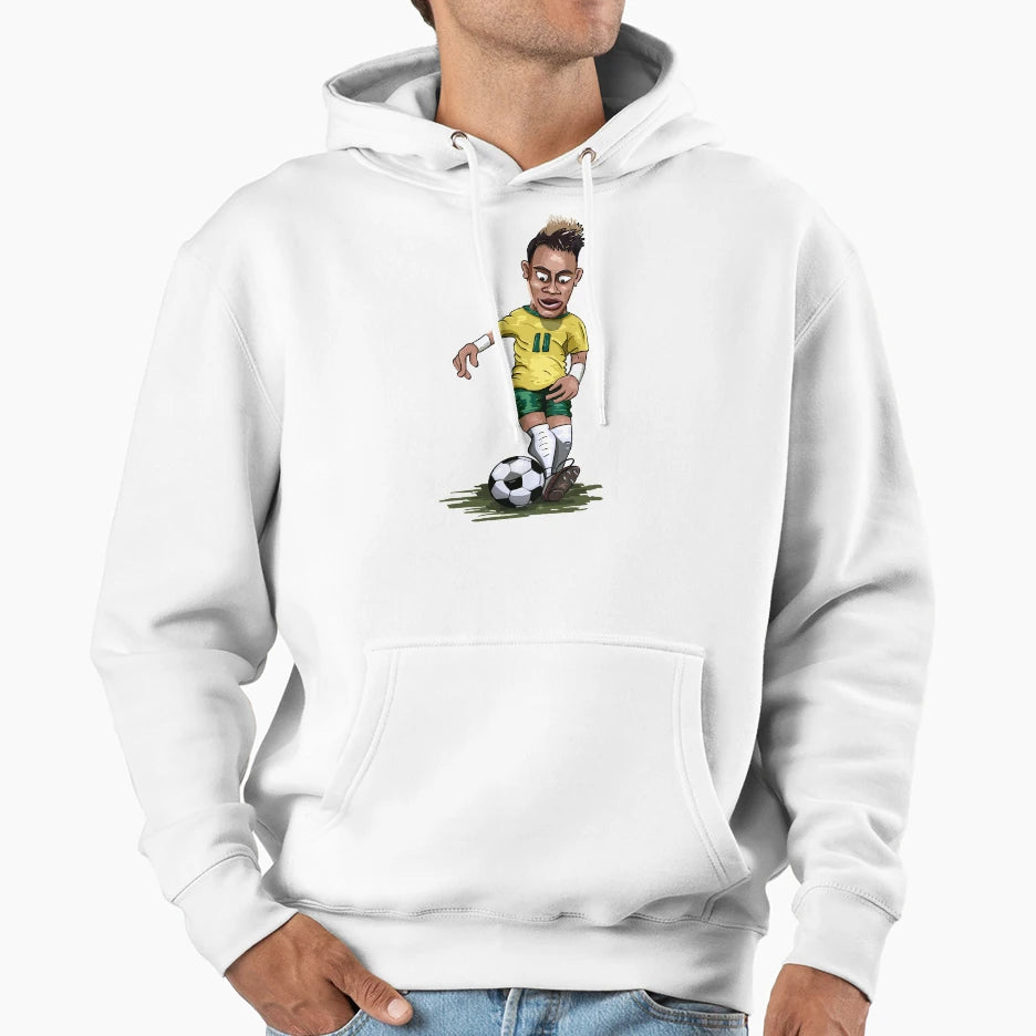 Mascot Cartoon Neymar Football Player Hoodie - Streetwear Style Men Women - T-Shirt, Sweatshirt, Hoodie