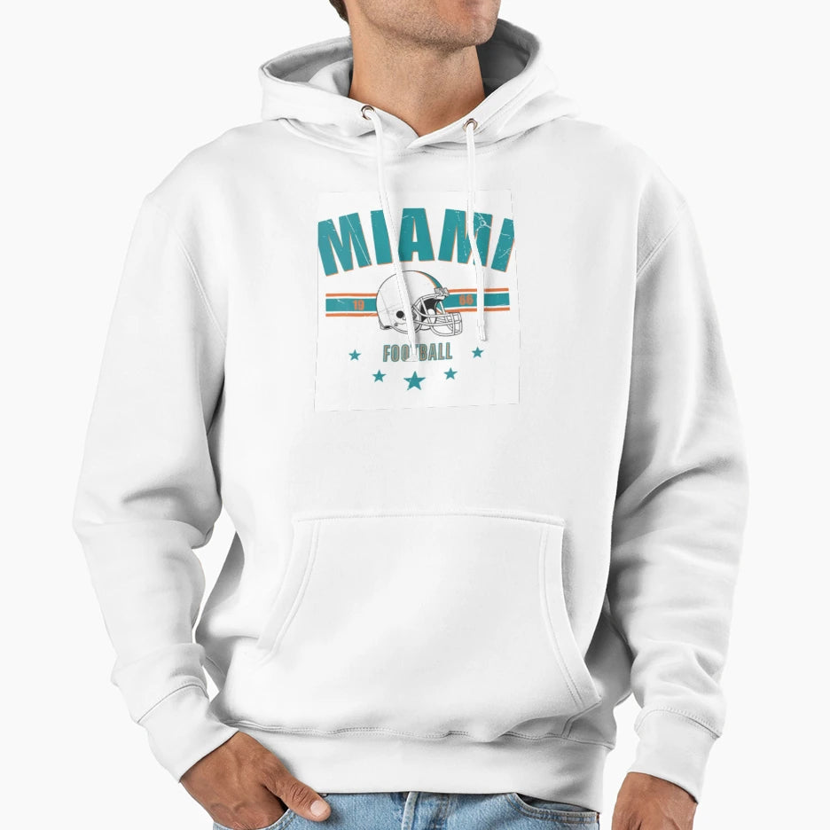 Miami Dolphins Hoodie - Minimalist Print Men Women - T-Shirt, Sweatshirt, Hoodie