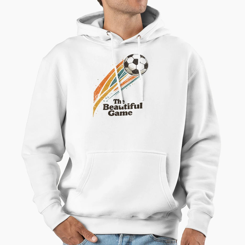 Beautiful Game Soccer Football Hoodie - Aesthetic Graphic for Adults - T-Shirt, Sweatshirt, Hoodie