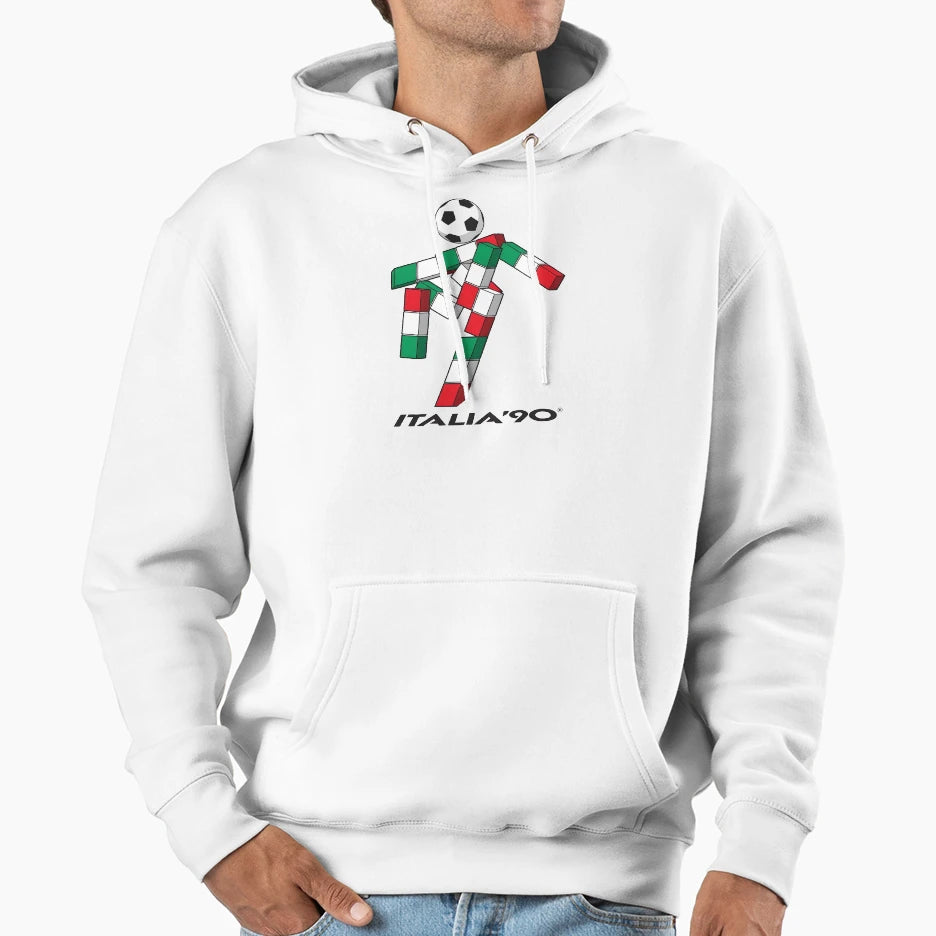 Ciao Italia 90 Football Mascot Hoodie - Minimalist Print Unisex - T-Shirt, Sweatshirt, Hoodie