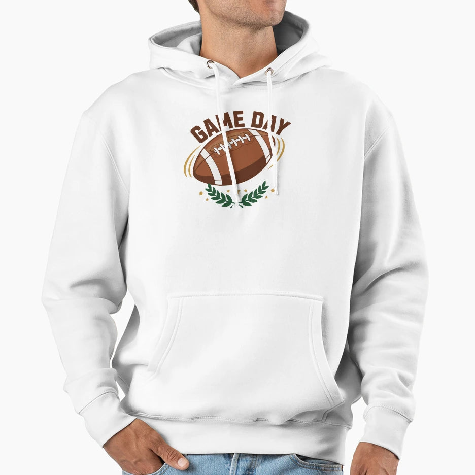 Game Day American Football Sports Fan Hoodie - Graphic Print Men Women - T-Shirt, Sweatshirt, Hoodie