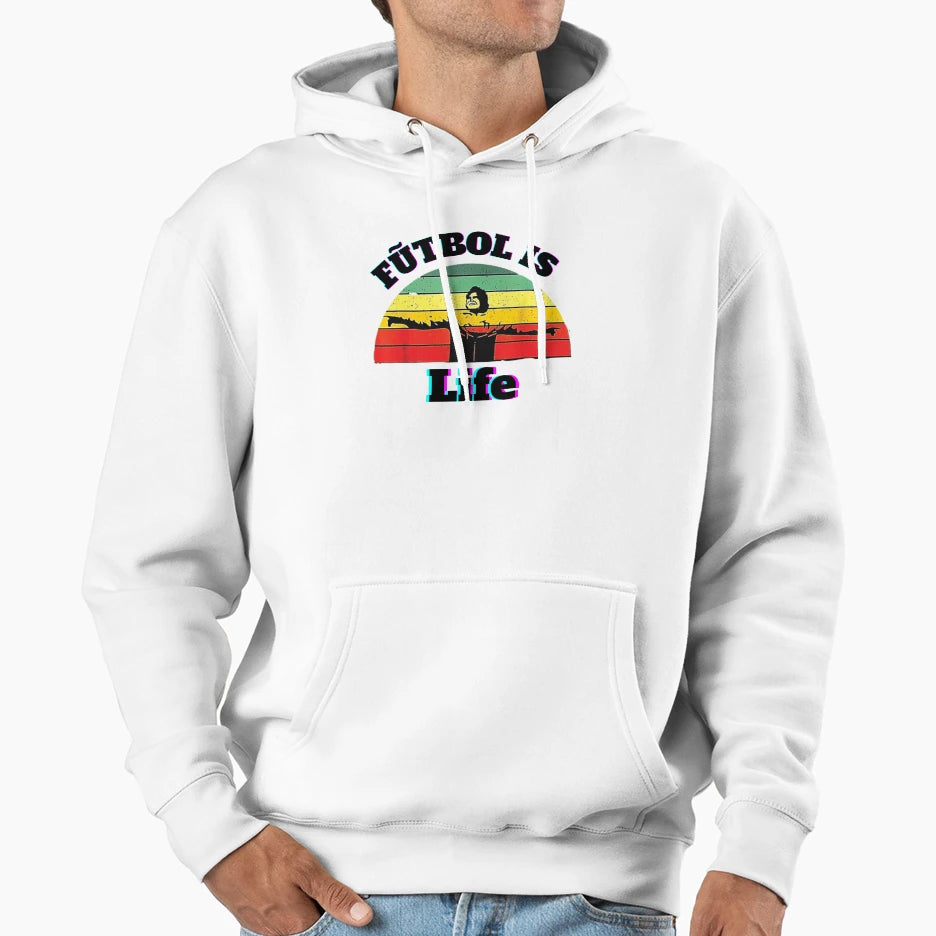 Futbol Is Life Hoodie - Trendy Graphic Men Women - T-Shirt, Sweatshirt, Hoodie
