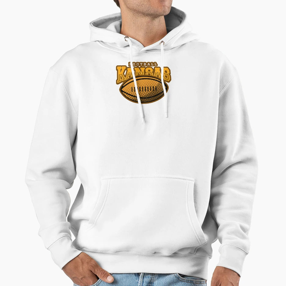 Love Football Kansas City Football Hoodie - Minimalist Print Men Women - T-Shirt, Sweatshirt, Hoodie