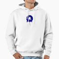 Copy Glossy Dark Blue Liquid Letter O Hoodie - Minimalist Print for Adults - T-Shirt, Sweatshirt, Hoodie