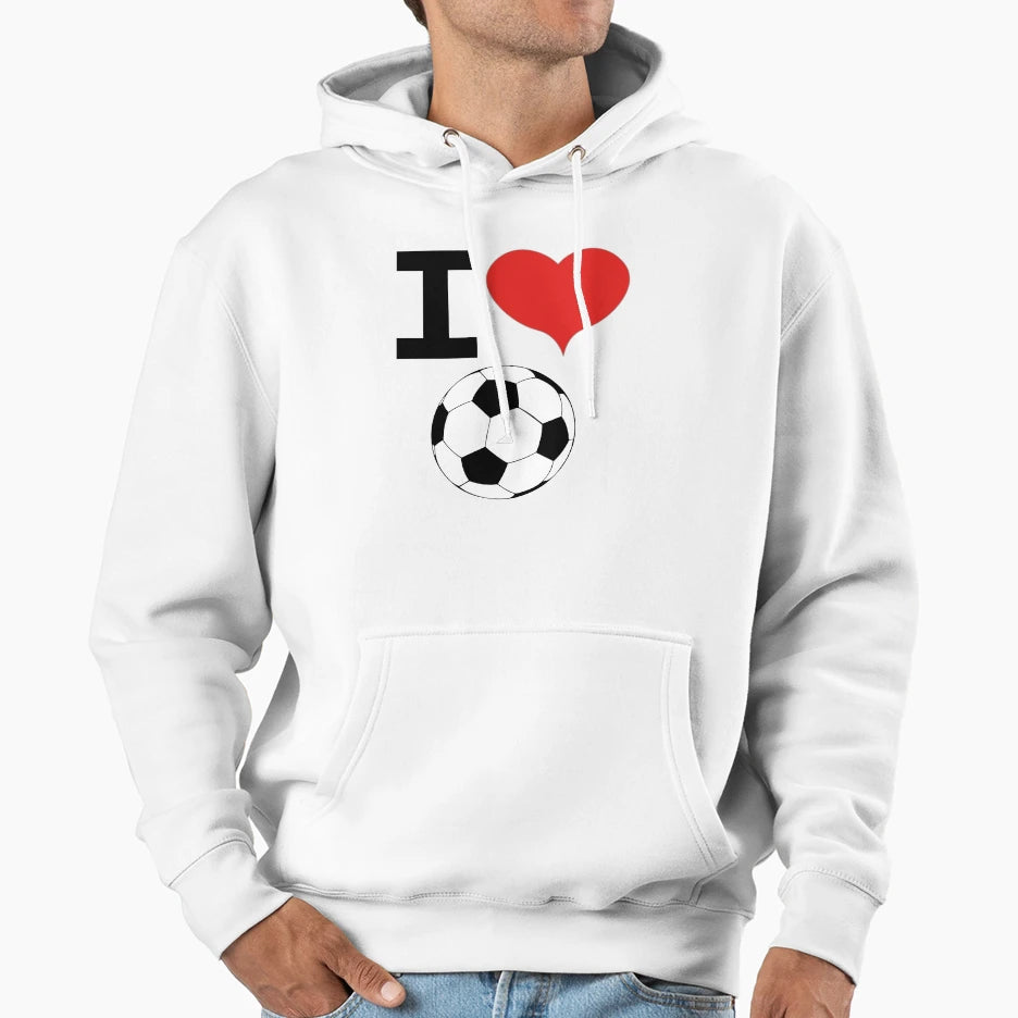 I Love Football Hoodie - Novelty Apparel Unisex - T-Shirt, Sweatshirt, Hoodie