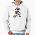 Cartoon Skull Playing Soccer Hoodie - Trendy Graphic for Adults - T-Shirt, Sweatshirt, Hoodie