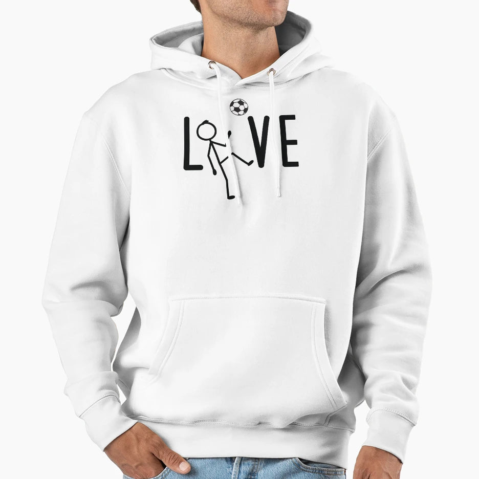 Soccer Player Love Soccer Birthday Hoodie - Casual Everyday Wear Unisex - T-Shirt, Sweatshirt, Hoodie