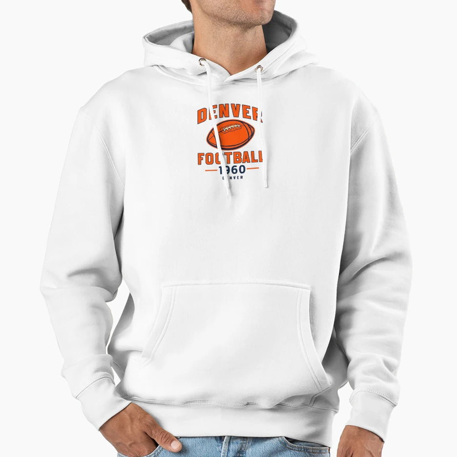 Denver Football Hoodie - Fun Novelty Design Unisex - T-Shirt, Sweatshirt, Hoodie
