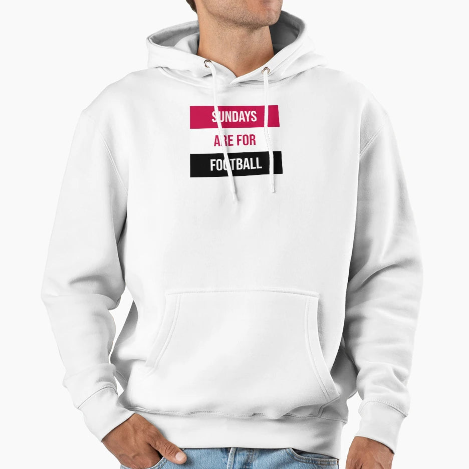 Sundays Are Football Hoodie - Custom Art Print Unisex - T-Shirt, Sweatshirt, Hoodie