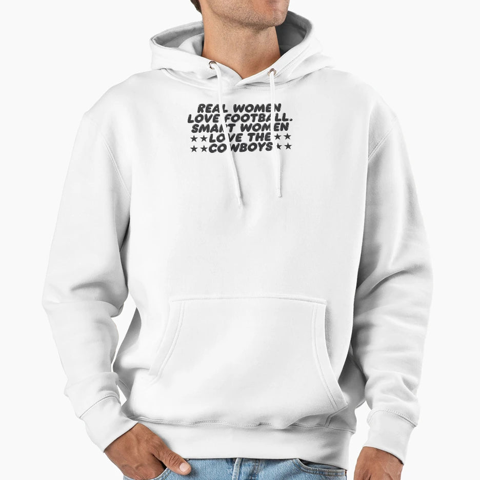 Real Love Football Smart Love Cowboy Hoodie - Custom Art Print for Adults - T-Shirt, Sweatshirt, Hoodie