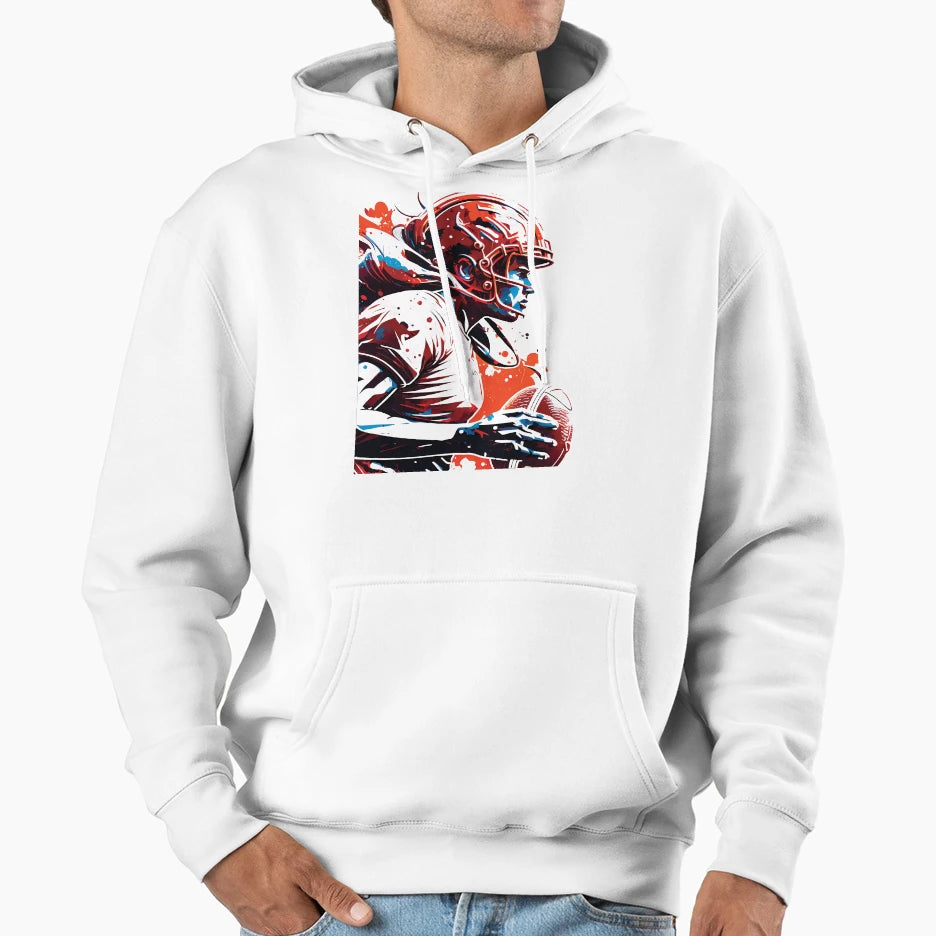 American Football Popular Sports Hoodie - Fun Novelty Design for Adults - T-Shirt, Sweatshirt, Hoodie