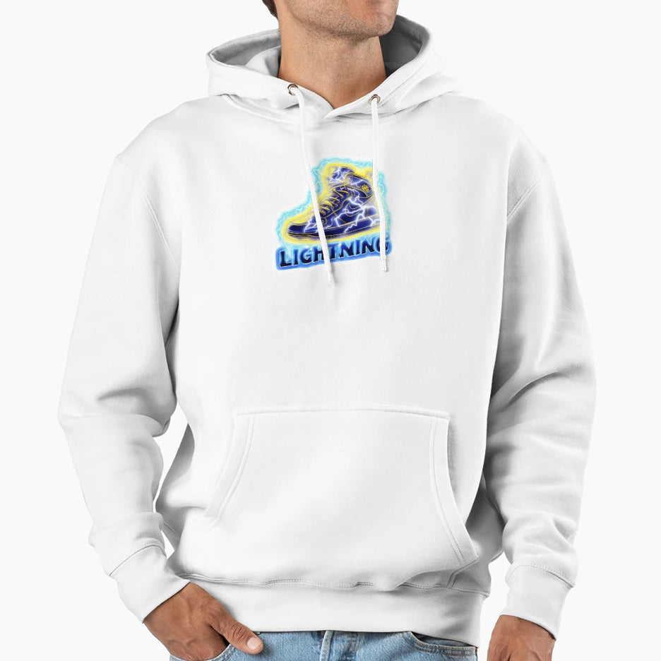 Lightning Sneaker Electric Power Hoodie - Trendy Graphic Men Women - T-Shirt, Sweatshirt, Hoodie