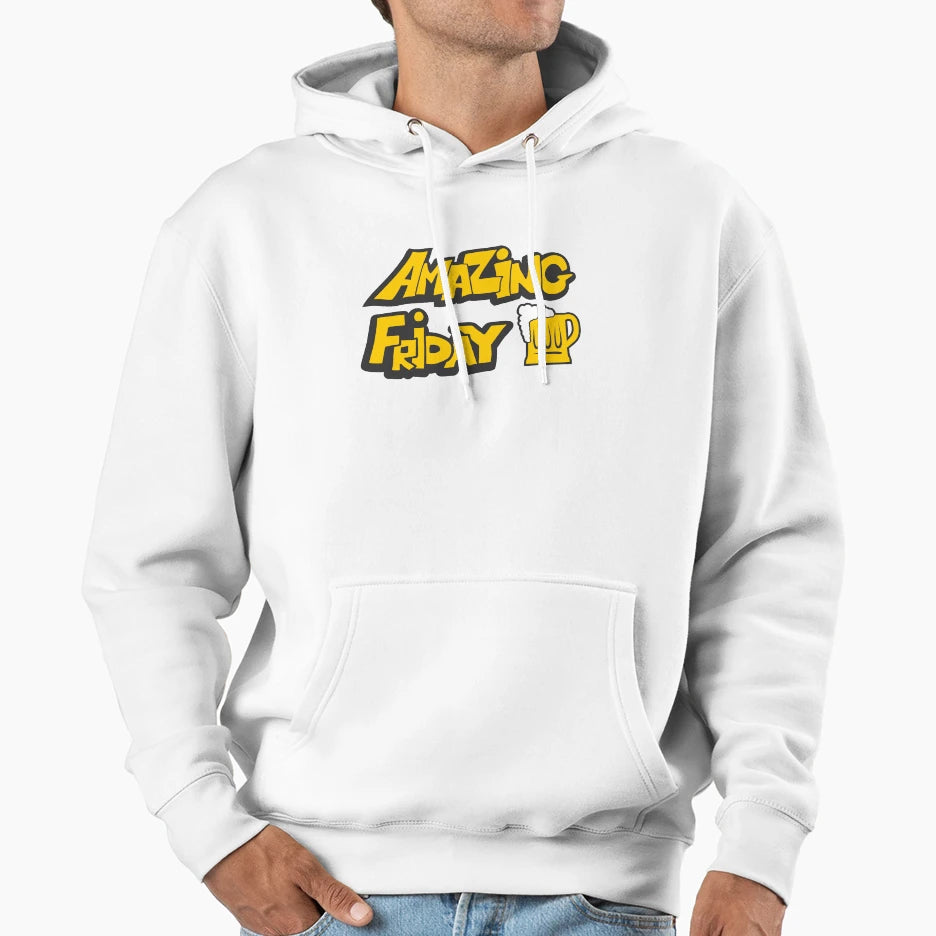 Amazing Friday Yellow Beer Novelty Very Hoodie - Minimalist Print Unisex - T-Shirt, Sweatshirt, Hoodie