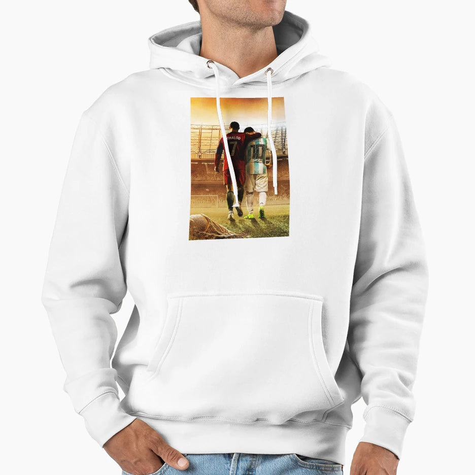 Christian And Messi Hoodie - Unique Graphic for Adults - T-Shirt, Sweatshirt, Hoodie