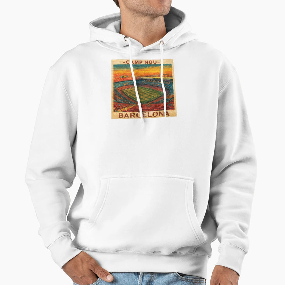 Camp Nou Barcelona Fc Hoodie - Aesthetic Graphic Unisex - T-Shirt, Sweatshirt, Hoodie