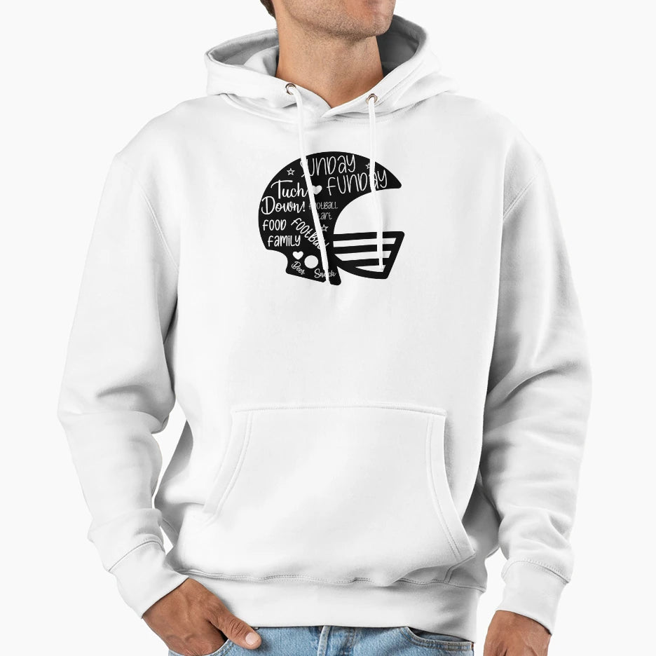 Sunday Funday Super Bowl Hoodie - Casual Everyday Wear for Adults - T-Shirt, Sweatshirt, Hoodie