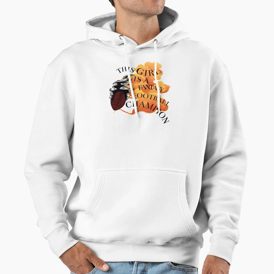 This Is Fantasy Football Champion Hoodie - Aesthetic Graphic Men Women - T-Shirt, Sweatshirt, Hoodie
