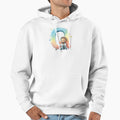 Bearded Sitting Front Giant Letter Q Hoodie - Custom Art Print Men Women - T-Shirt, Sweatshirt, Hoodie