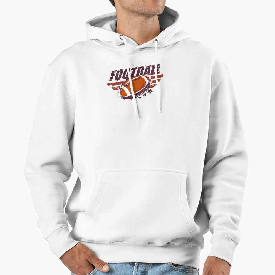 Football Hoodie - Aesthetic Graphic Unisex - T-Shirt, Sweatshirt, Hoodie