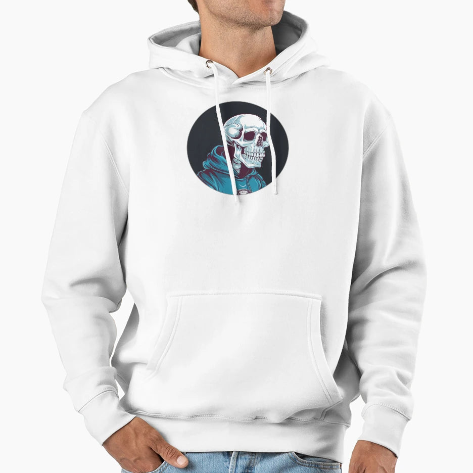 Hood Skeleton Hoodie - Minimalist Print Unisex - T-Shirt, Sweatshirt, Hoodie
