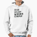 Eat Sleep Bowling Repeat Hoodie - Minimalist Print Unisex - T-Shirt, Sweatshirt, Hoodie
