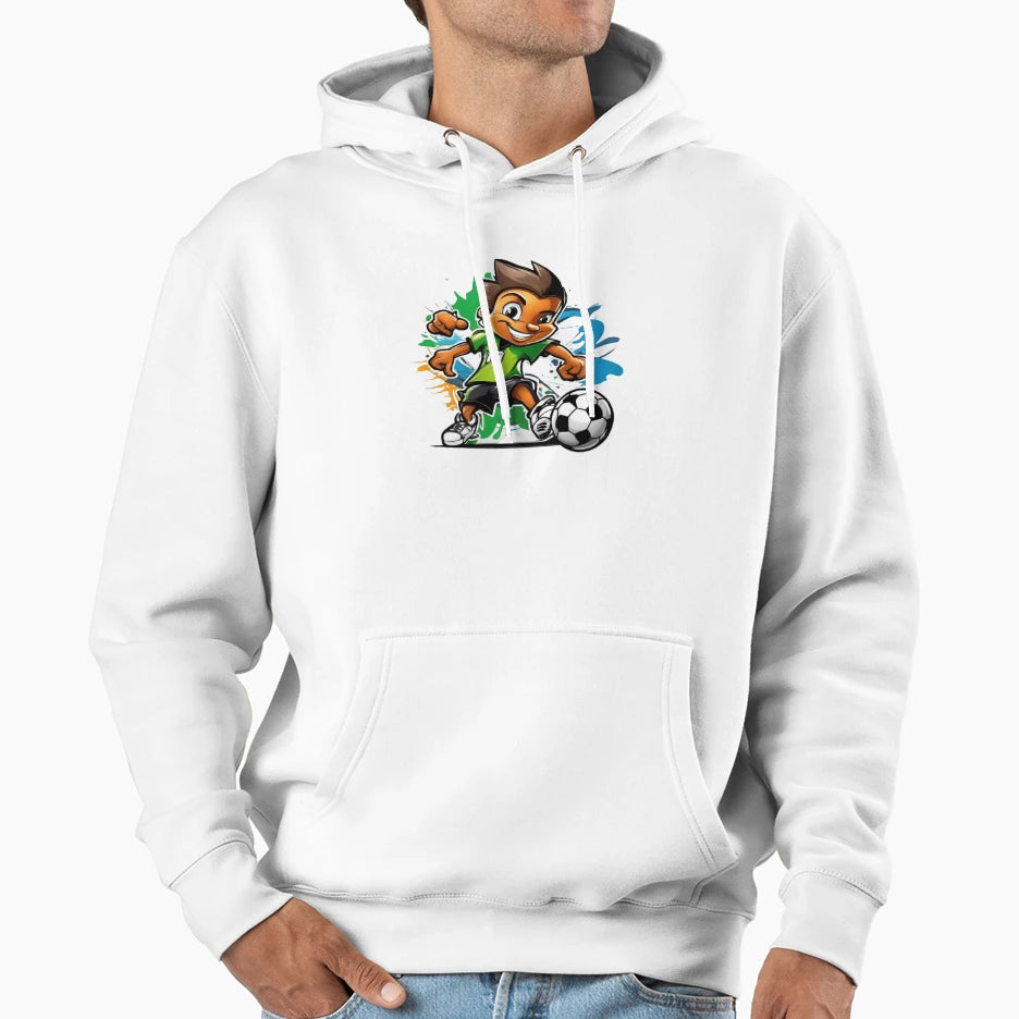 Animated Soccer Legends Epic Field Hoodie - Aesthetic Graphic Unisex - T-Shirt, Sweatshirt, Hoodie