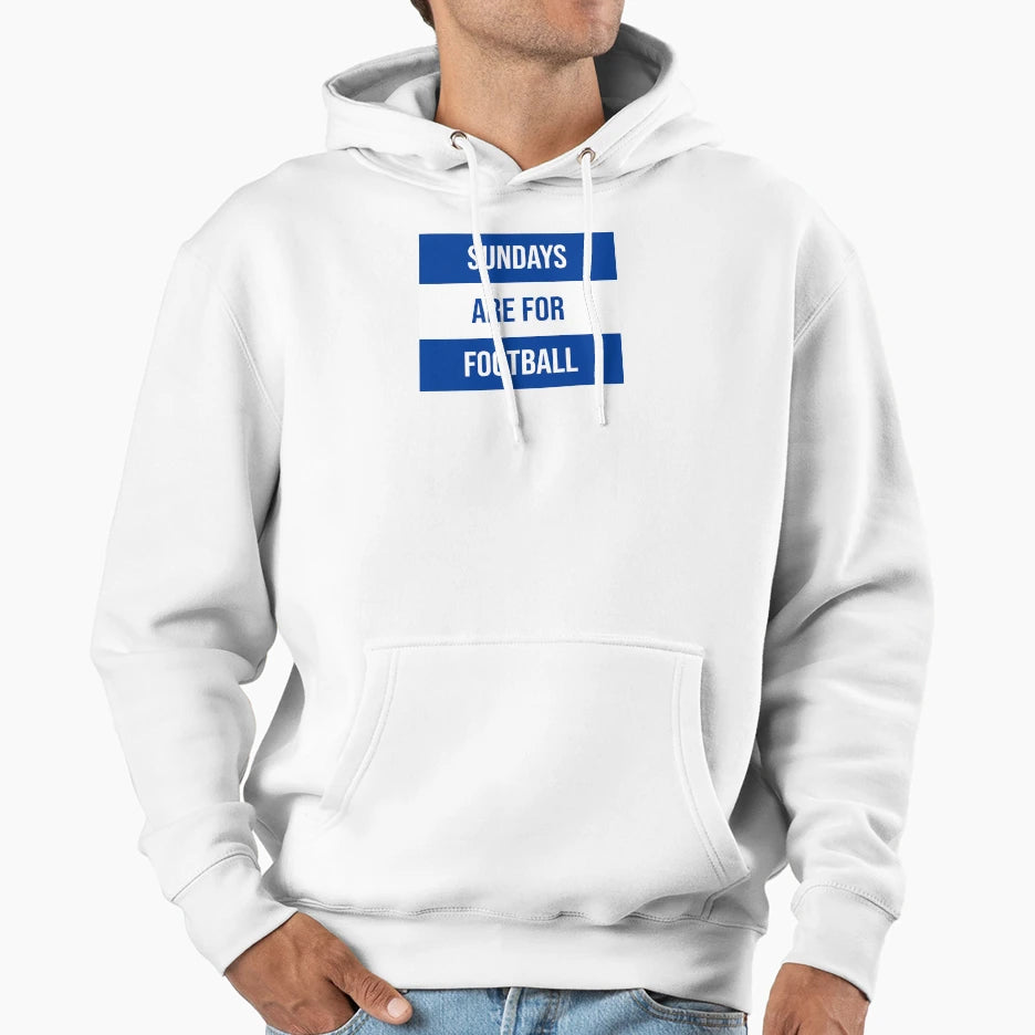 Sundays Are Football Hoodie - Custom Art Print Men Women - T-Shirt, Sweatshirt, Hoodie