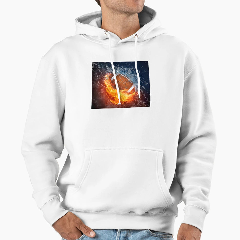 Football Wallpaper Hoodie - Novelty Apparel Men Women - T-Shirt, Sweatshirt, Hoodie