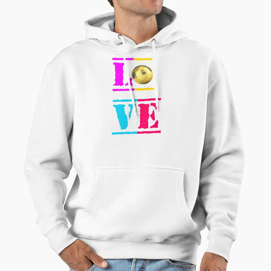 Foot Love Soccer Love 2 Hoodie - Graphic Print Men Women - T-Shirt, Sweatshirt, Hoodie