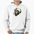 Smoking Skull Helmet Hoodie - Casual Everyday Wear for Adults - T-Shirt, Sweatshirt, Hoodie