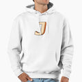 Orange J Hoodie - Minimalist Print for Adults - T-Shirt, Sweatshirt, Hoodie