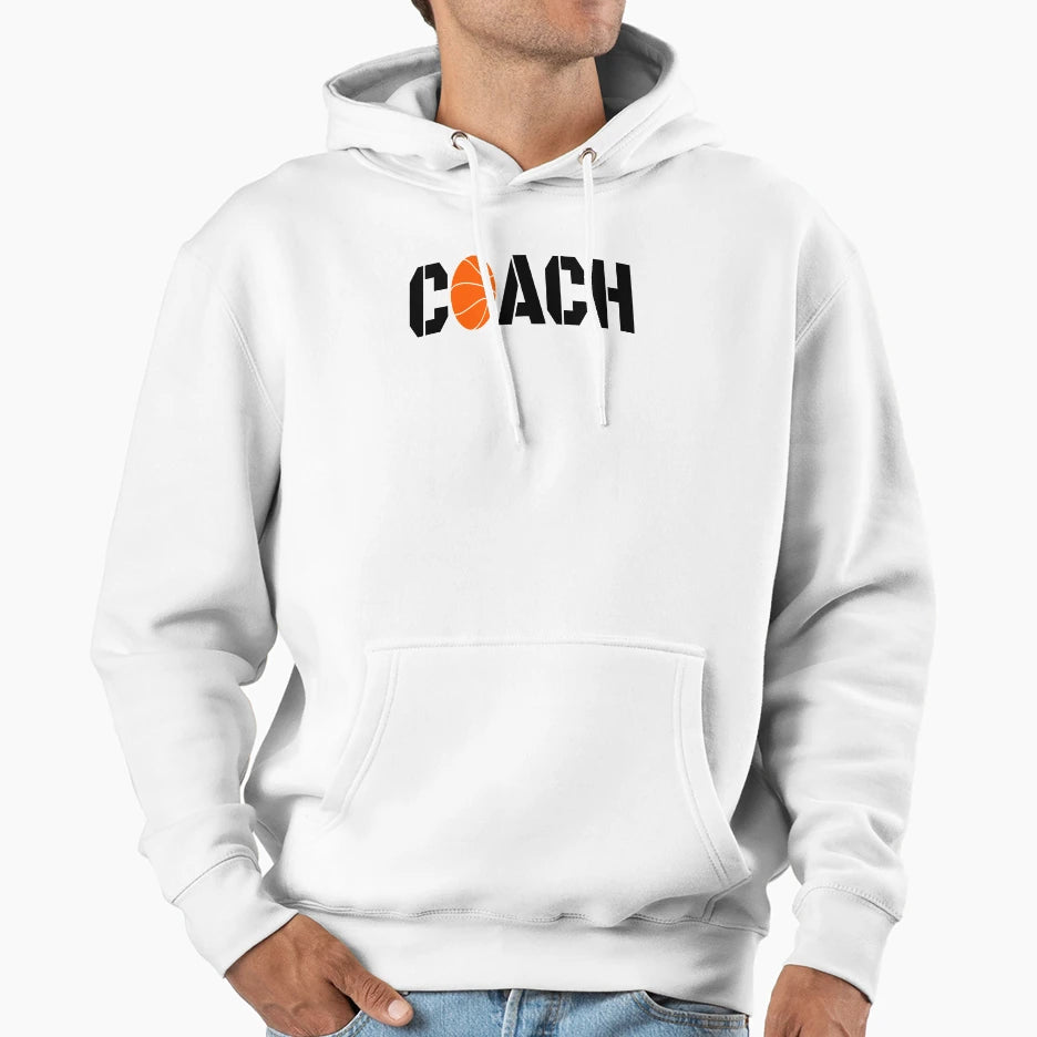 Basketball Coach Hoodie - Trendy Graphic Unisex - T-Shirt, Sweatshirt, Hoodie