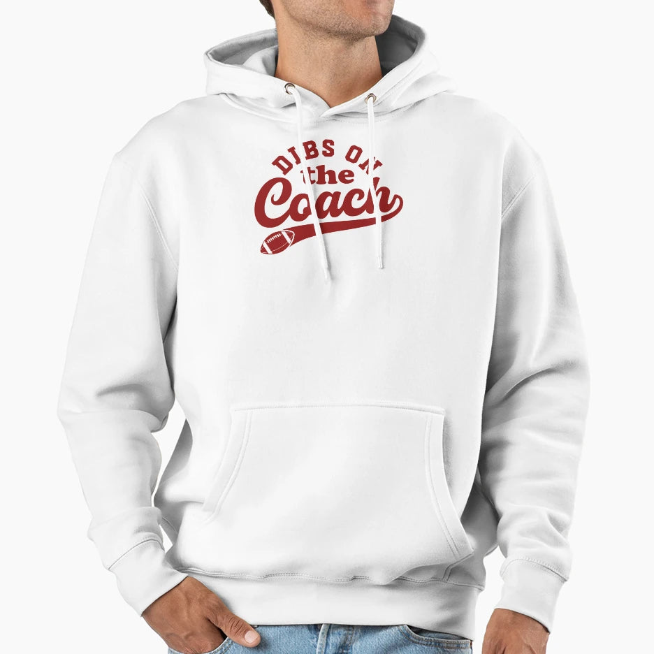 Dibs Coach American Football Hoodie - Unique Graphic for Adults - T-Shirt, Sweatshirt, Hoodie