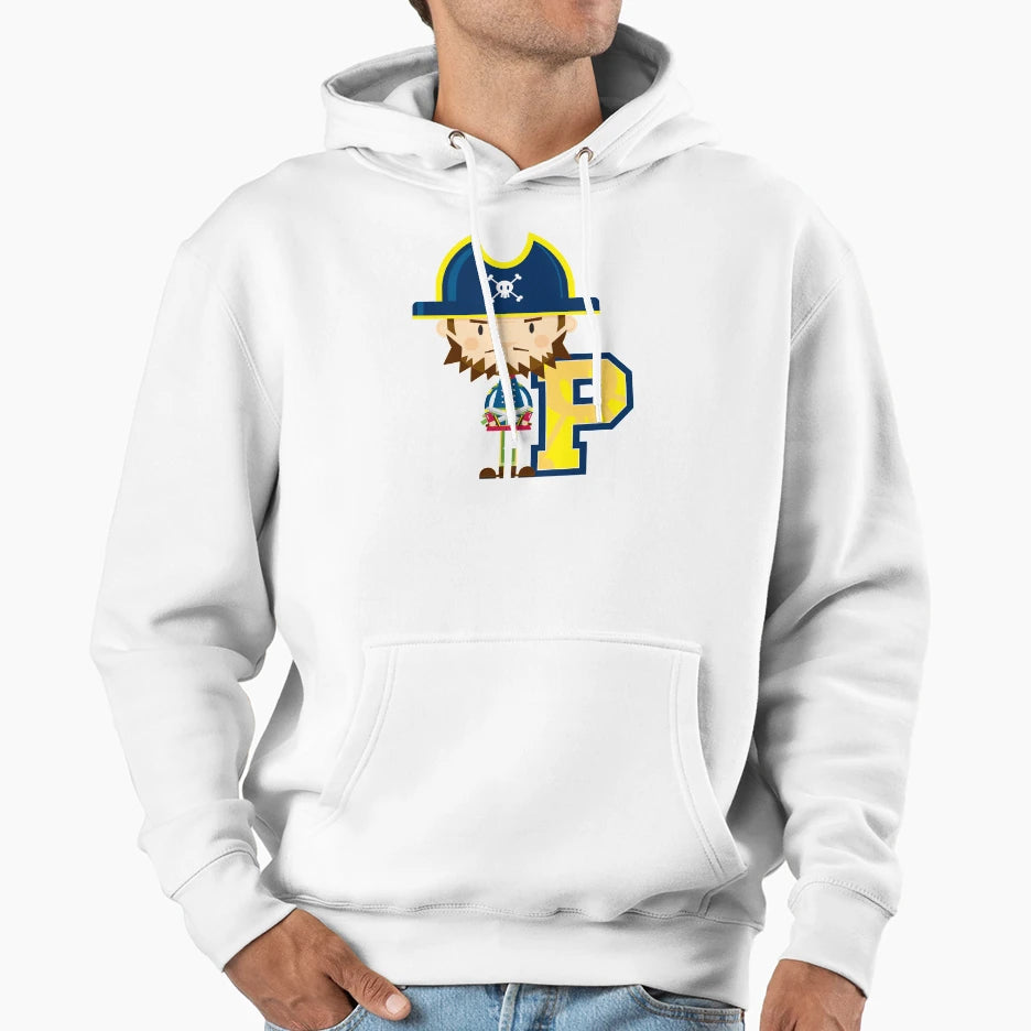 P Is Pirate Educational Illustration Hoodie - Graphic Print Unisex - T-Shirt, Sweatshirt, Hoodie