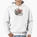 Sparkling Football Helmet Red Bow Hoodie - Minimalist Print Unisex - T-Shirt, Sweatshirt, Hoodie