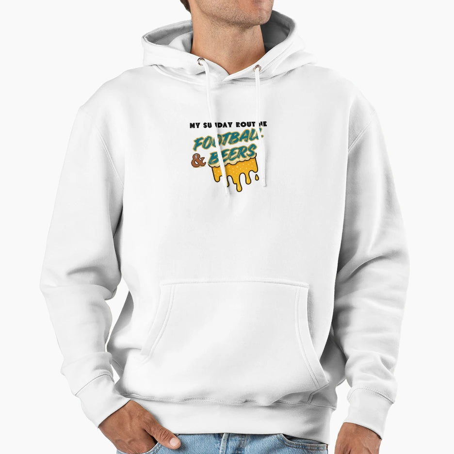 Jaguars My Sunday Routine Football Hoodie - Fun Novelty Design Men Women - T-Shirt, Sweatshirt, Hoodie