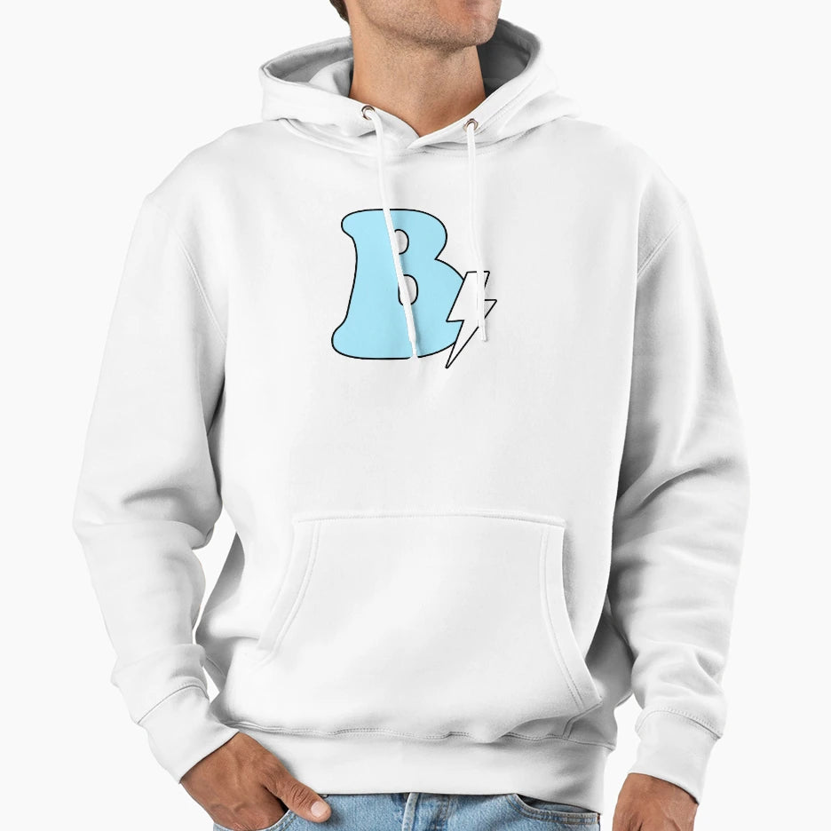 B Lightning Hoodie - Minimalist Print for Adults - T-Shirt, Sweatshirt, Hoodie