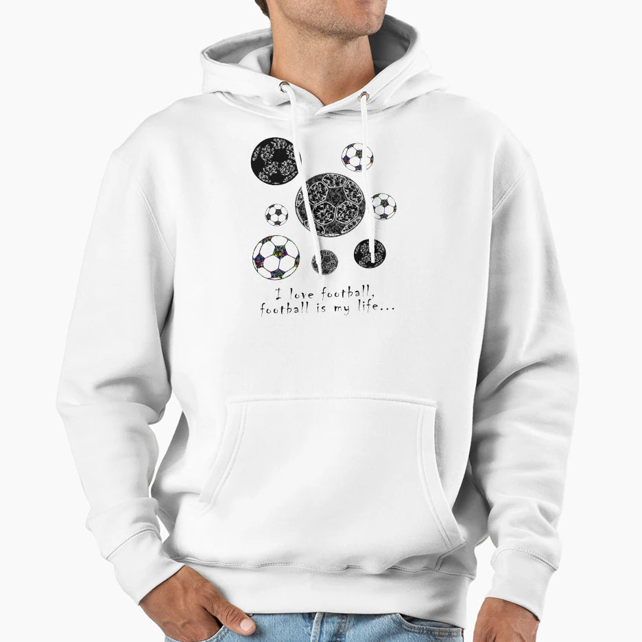 Looking Football Art Football Hoodie - Casual Everyday Wear for Adults - T-Shirt, Sweatshirt, Hoodie