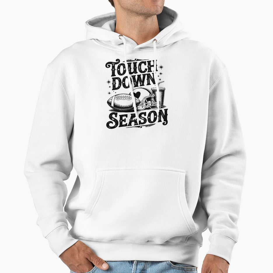 Touch Down My American Football Lets Hoodie - Novelty Apparel Unisex - T-Shirt, Sweatshirt, Hoodie